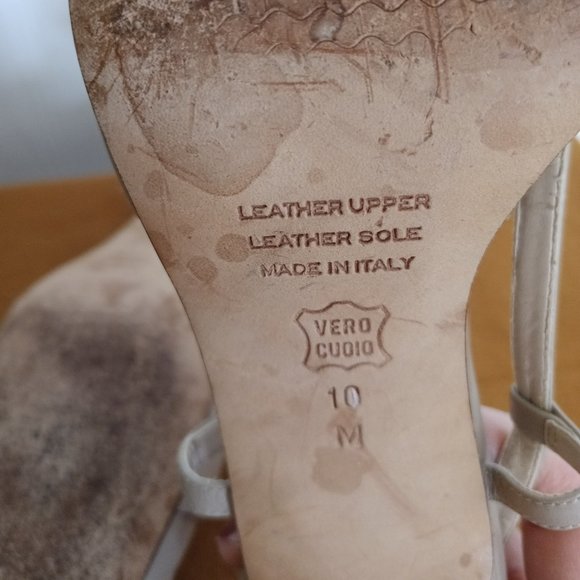 Talbots high heeled sligbacks. Made in Italy - Picture 5 of 6